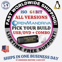 OpenMandriva Linux OS ISO ALL VERSIONS 64BIT USB-DVD, LIVE-FULL BOOT, MA... - $4.94+
