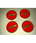 Sold Beer Budweiser Glassy Red & Gold Collectible Vintage Coaster Set Orig Box - £59.94 GBP