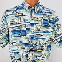 Guy Harvey Bluewater Wear Hawaiian Aloha XL Shirt Boats Daytona Fl Briel... - £39.22 GBP