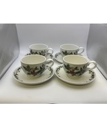 Set of 4 Portmeirion The Holly And The Ivy Cups &amp; Saucers - $112.33 CAD