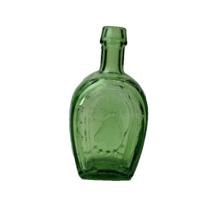 Green Wheaton Miniature Bottle Horseshoe Bitters EMPTY BOTTLE 3&quot; - £10.24 GBP