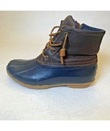 Womens Size 6 Sperry Top Sider Saltwater Tan/Navy Duck Boots STS91175 - $533.29 MXN