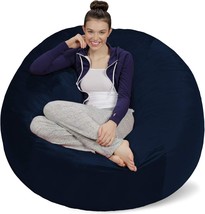 Sofa Sack - Plush Ultra Soft Bean Bag Chairs For Kids, Teens, Adults -, Navy 5&#39; - £89.32 GBP