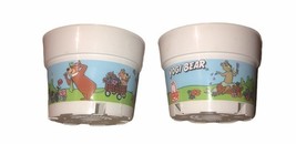 Arby’s Yogi Bear Vintage 1994 Plastic Set Of Cup Holders With Cindy &amp; Bo... - $11.44