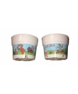 Arby’s Yogi Bear Vintage 1994 Plastic Set Of Cup Holders With Cindy &amp; Bo... - $11.44