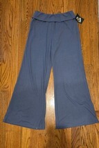 Art Class Girls Medium High Rise Swirl Print Flare Knit Pants Blue Orange NWT image 7