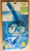 Speedo Kids&#39; Blue Comfort Adjustable Headstraps Surf Gazer Mask &amp; Snorke... - £10.36 GBP