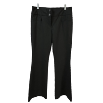 The Limited Womens Drew Fit Dress Career Pants Black Pinstripe Pockets Stretch 6 - £21.61 GBP