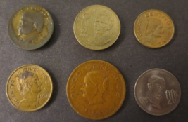 6 Different Mexico Coins - £7.77 GBP