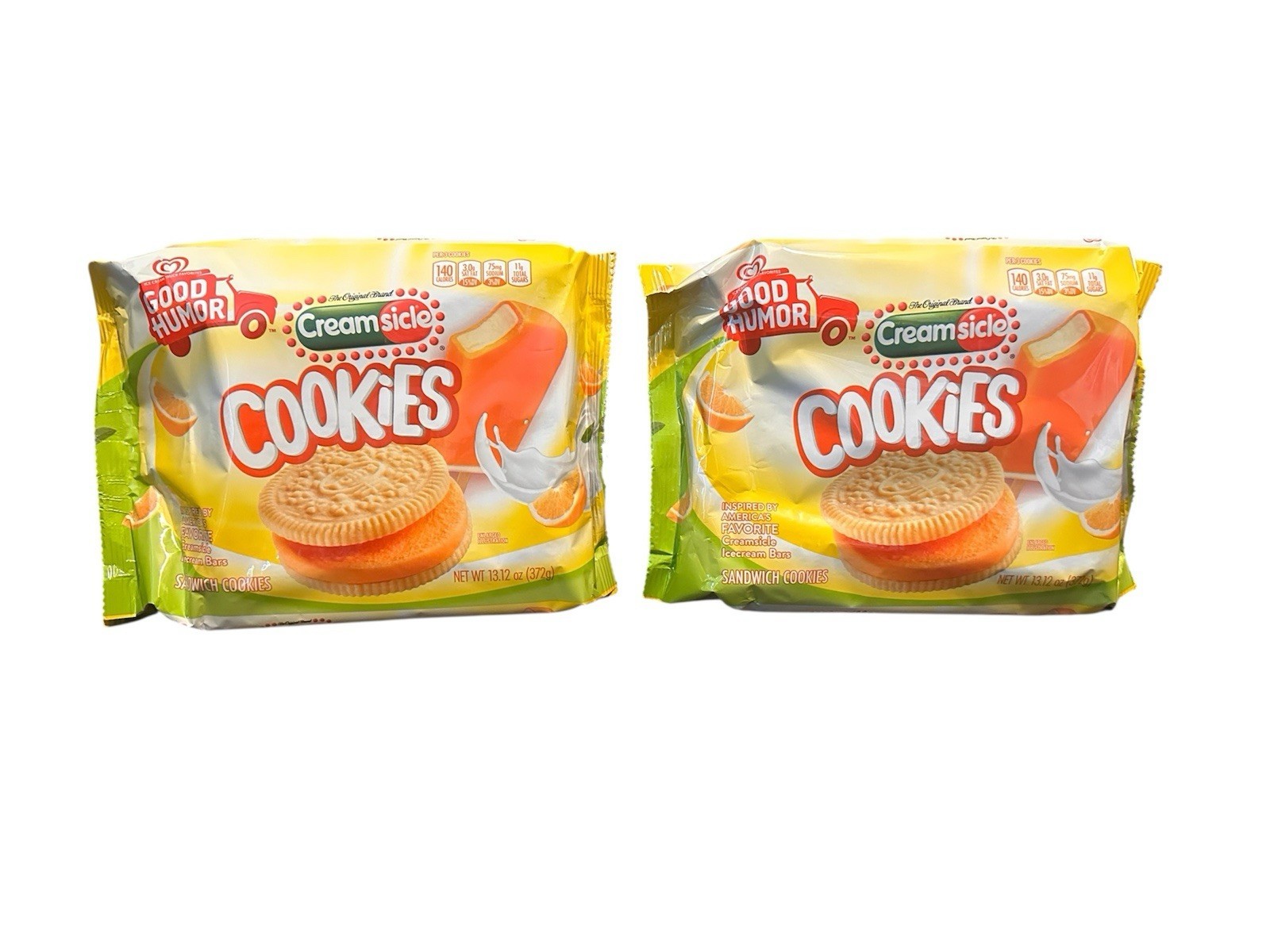 Good Humor 13.12 oz CREAMSICLE COOKIES Orange Vanilla Ice Cream Flavor, ... - $29.69