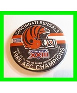 Official NFL Vintage Cincinnati Bengals 1988 AFC Champions Pin Back Button - £15.63 GBP