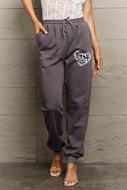 Simply Love Simply Love Full Size Drawstring Heart Graphic Long Sweatpants - £27.20 GBP