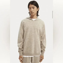 Scotch &amp; Soda 100% Wool Hoodie Sweater Knit Kangaroo Pocket Size Large - $44.54