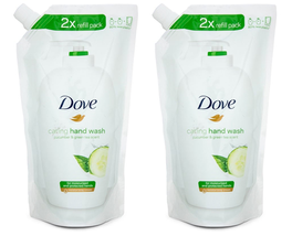 (2 Pack) Dove Caring Hand Wash 2x Refill Pack 16.9fl oz Cucumber and Gre... - £15.56 GBP