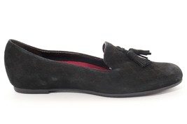 Munro Flat Moccasin Comfort Suede Shoes Black 9.5 ($) - £102.74 GBP