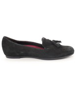 Munro Flat Moccasin Comfort Suede Shoes Black 9.5 ($) - $128.70