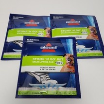 New Bissell Stomp N Go Pet Stain Lifting Pads + Oxy 3 Pack Bundle - £15.47 GBP