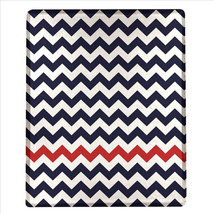 Nautical Chevron Stripe Lightweight Dye Print Throw Blanket 50x60 inches - £23.48 GBP