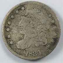 1834 Capped Bust Early US SILVER Half Dime 20210010 - £43.95 GBP