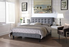 Rosevera Hanke Upholstered Leather Platform Bed King - $308.99