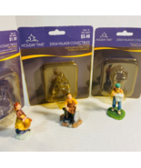 VTG Set of 3 Mixed Christmas Ornaments Holiday Time 2004 Village Collect... - £9.38 GBP