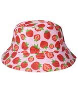 Sweet Strawberries Pink Bucket Hat - £19.49 GBP