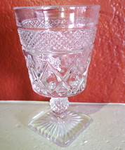 Imperial Glass Cape Cod Clear Glass Thumbprint Cordial 3 3/4&quot;   - £9.29 GBP