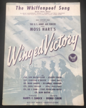 1944 Whiffenpoof Song Winged History US Army Air Forces Sheet Music Moss Hart - £4.69 GBP