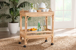 Devlin Natural Brown Rattan Wine Cart - $4,933.36 MXN Devlin Natural Brown Rattan Wine Cart - $4,933.36 MXN