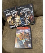 Star Wars: Battlefront 1 and Battlefront 2 II &amp; Starfighter Sony PlaySta... - $44.54