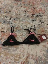 Black Lace Semi-Sheer Sexy Bralette Size Small - £7.42 GBP