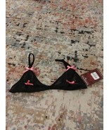 Black Lace Semi-Sheer Sexy Bralette Size Small - $187.40 MXN
