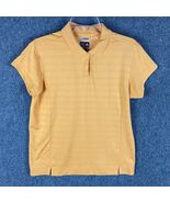 Adidas Golf Polo Shirt Women&#39;s XL Climacool Orange Polyester Blend Adults - $20.92 CAD
