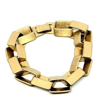 Lia Sophia Brushed Gold tone Slanted Open Rectangle Link Bracelet - £7.92 GBP