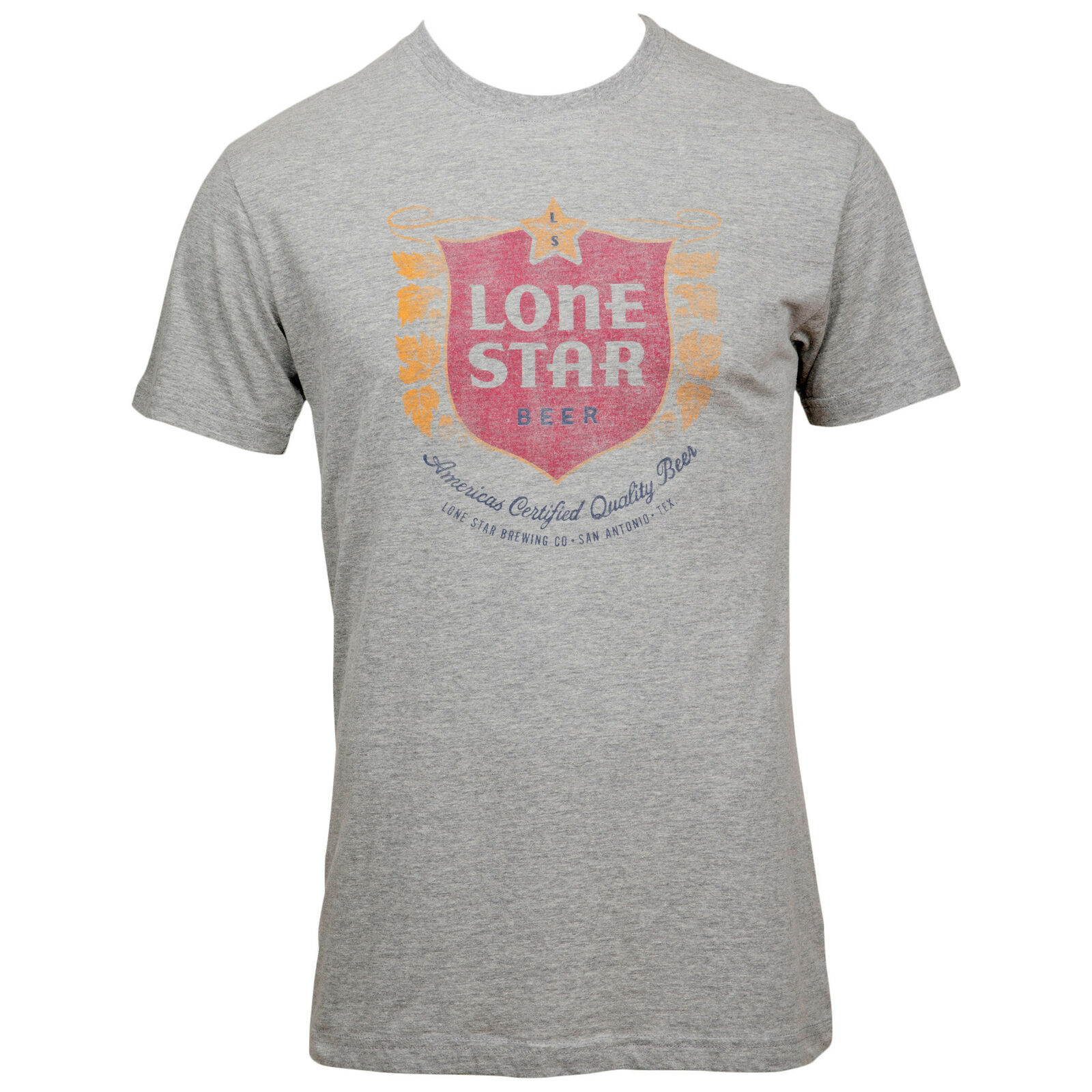 Lone Star Beer Vintage Fade Logo T-Shirt Grey - $36.98 - $38.98