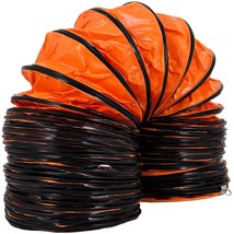 VEVOR 16 FT PVC Flexible Duct Hosing for 12 INCH Exhaust Fan, Orange(D0102HPC346 - $50.35