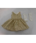 American Girl Doll 2009 Dancing Star Outfit   Gold Sparkly Sequin Dress ... - £17.15 GBP