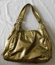 Coach Gold Patent Leather Maggie Tote 14331 - £39.90 GBP