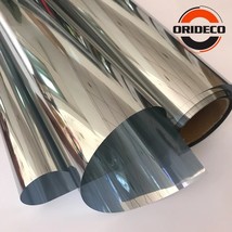 50cm*100/200/300/500cm Mirror Silver Solar Window Film Insulation UV Reflective  - £76.45 GBP