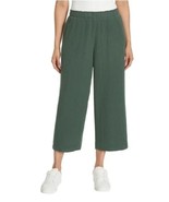 Jessica Simpson Womens Pants Green Cropped Wide Leg Gauze Pockets High-Rise - $713.65 MXN