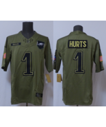 Men's Jalen Hurts #1 Stitched Jersey Olive Green - $45.00