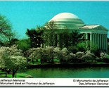 Jefferson Memorial Washington Dc Unp non Utilisé Chromée Carte Postale - $3.02