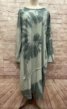 Shyloh Womens Casual Dress Green Tie Dye Made In Italy One Size Cotton K... - £75.22 GBP