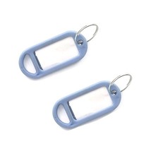Bulk Hardware BH02568 Key Ring Tag - Grey (Pack of 20)  - $6.00