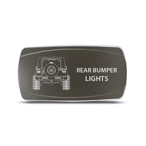 CH4x4 Gray Series Rocker for Jeep JK Rear Bumper Ligths Symbol-Horizonta... - £13.17 GBP