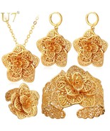 Vintage Big Flower Jewelry Sets - £27.53 GBP