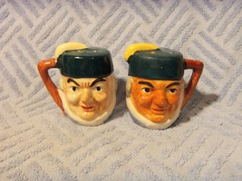 Toby Mug Style Salt &amp; Pepper Shakers Vintage Unused - $12.82