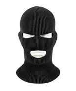Three Hole Face Mask Acrylic Cold Weather Black Military Rothco 5504 Fre... - $15.86