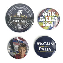 Lot of 4 2008 John McCain President Campaign Palin Political Pinback But... - $20.39