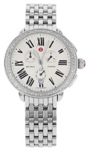 Michele Serein Chronograph Diamonds  Womens Stainless Steel Watch (MWW21A000001) - £897.78 GBP